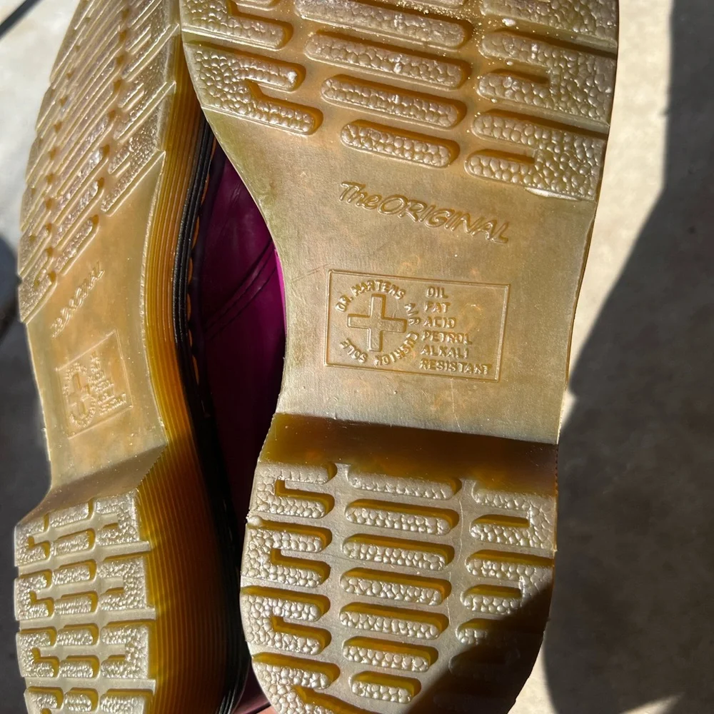 Doc Martens CUTE Purple Patent PASCALE 10084 AW004 Women’s Sz 8 RARE - Picture 8 of 13